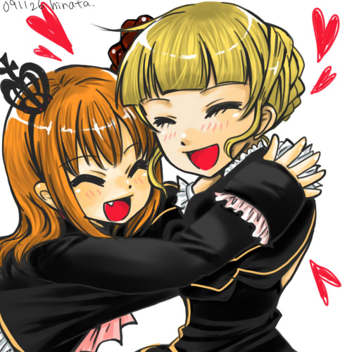 beatrice, ushiromiya maria, and maria (umineko no naku koro ni) drawn by hinata_(binderclip01)