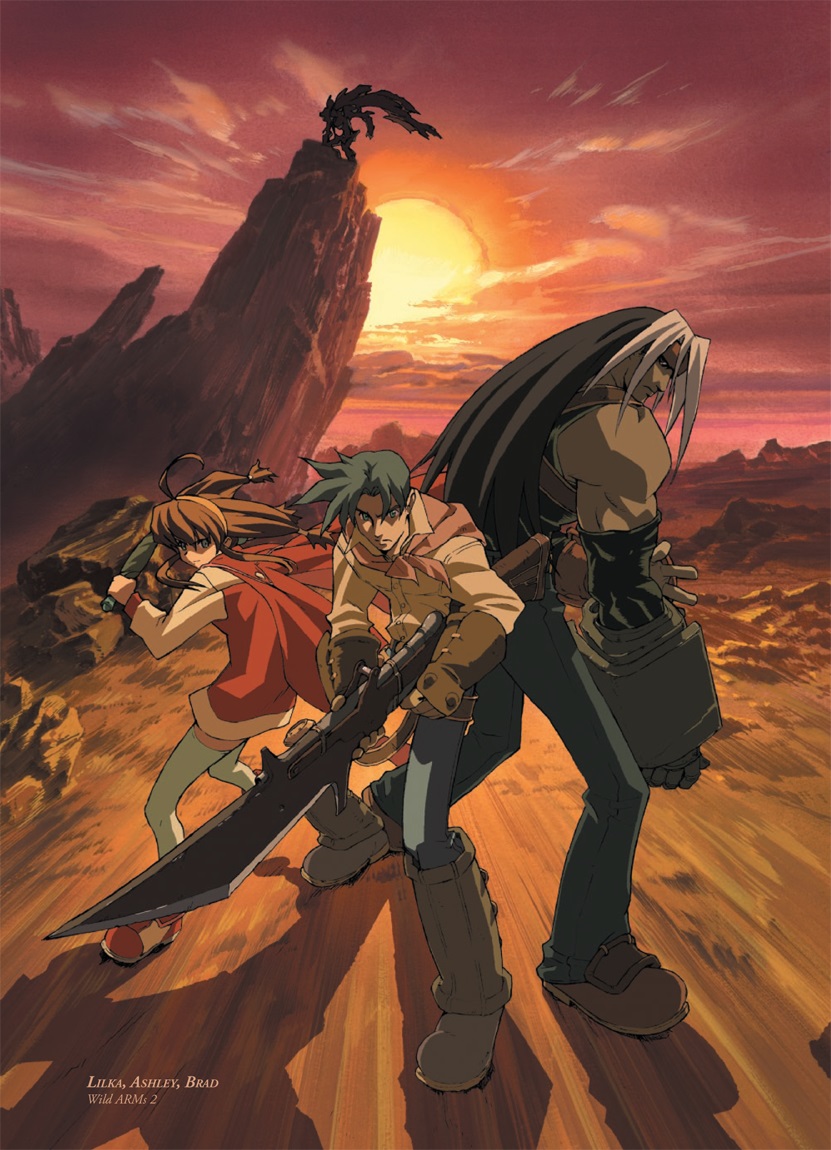 lilka eleniak, ashley winchester, knight blazer, and brad evans (wild arms and 1 more)