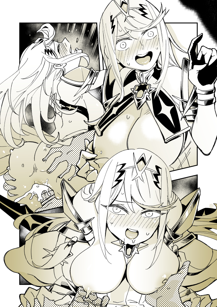 mythra (xenoblade chronicles and 1 more) drawn by tibonobannsann