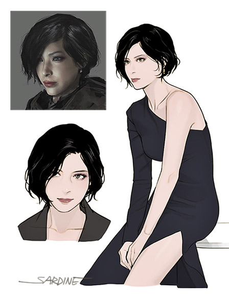 ada wong (resident evil and 1 more) drawn by sardine_(kjr0313)