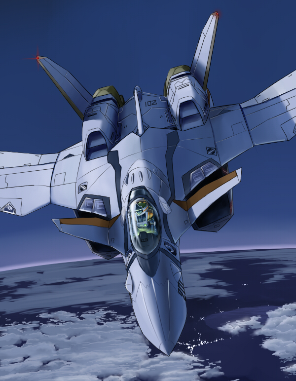 isamu dyson and vf-11 (macross and 1 more) drawn by inui_(jt1116)