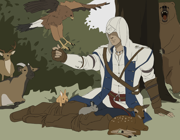 connor kenway (assassin's creed and 1 more) drawn by gb_(doubleleaf)