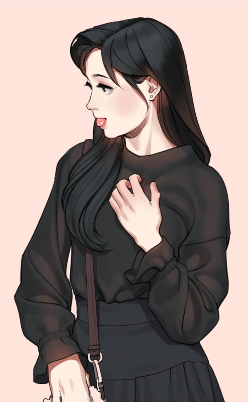 seo jisoo (real life and 1 more) drawn by abbystea