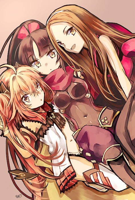 katou danzou, chacha, and sita (fate and 1 more) drawn by satoimo_(3311_mi)