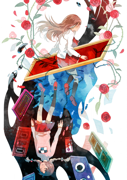 madotsuki and ib (yume nikki and 1 more) drawn by getiao