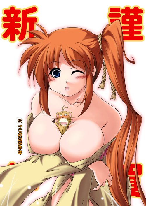 takamachi nanoha and yuuno scrya (lyrical nanoha and 1 more)
