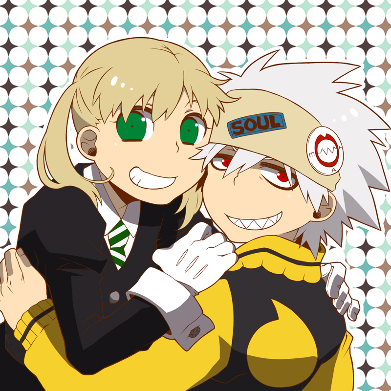 maka albarn and soul evans (soul eater) drawn by izumi_br69