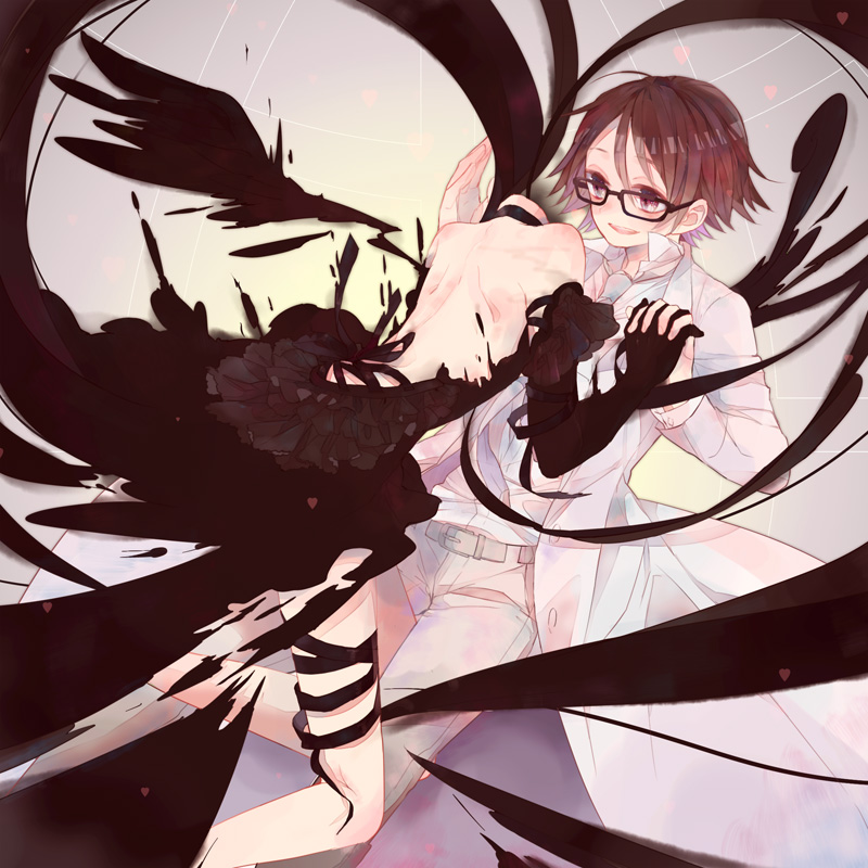 celty sturluson and kishitani shinra (durarara!!) drawn by fudan