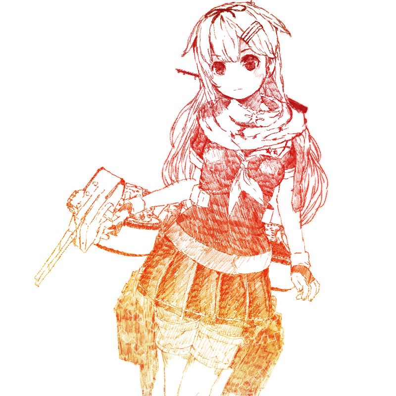 yuudachi and yuudachi kai ni (kantai collection) drawn by gurin33