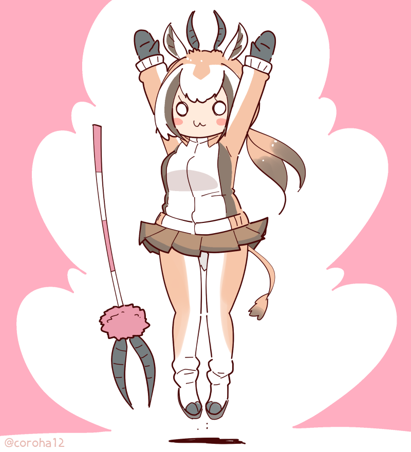 springbok (kemono friends and 1 more) drawn by coroha