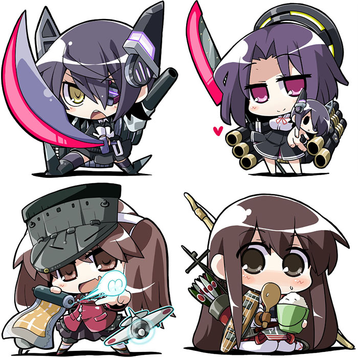 akagi, tenryuu, ryuujou, and tatsuta (kantai collection) drawn by akaneya