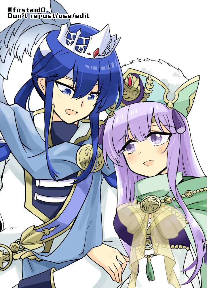 seliph and julia (fire emblem and 2 more) drawn by yukia_(firstaid0)
