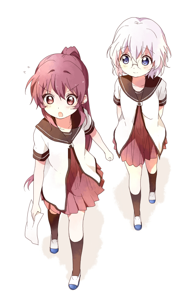 sugiura ayano and ikeda chitose (yuruyuri) drawn by namori