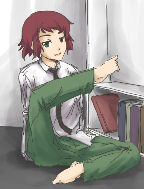 tezuka rin (katawa shoujo and 2 more) drawn by drawfag