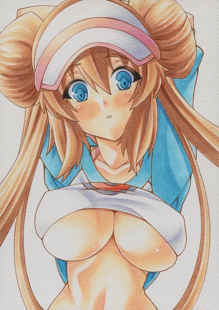 rosa (pokemon and 1 more) drawn by yutakasan-love