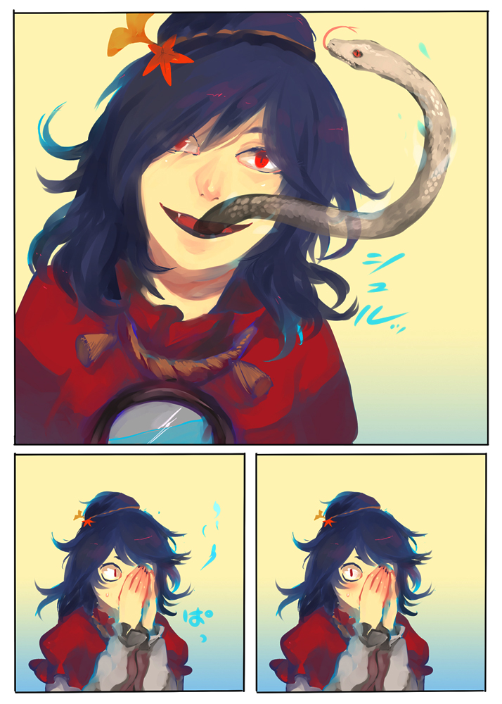 yasaka kanako and snake-eyed kanako (touhou) drawn by hachimillion