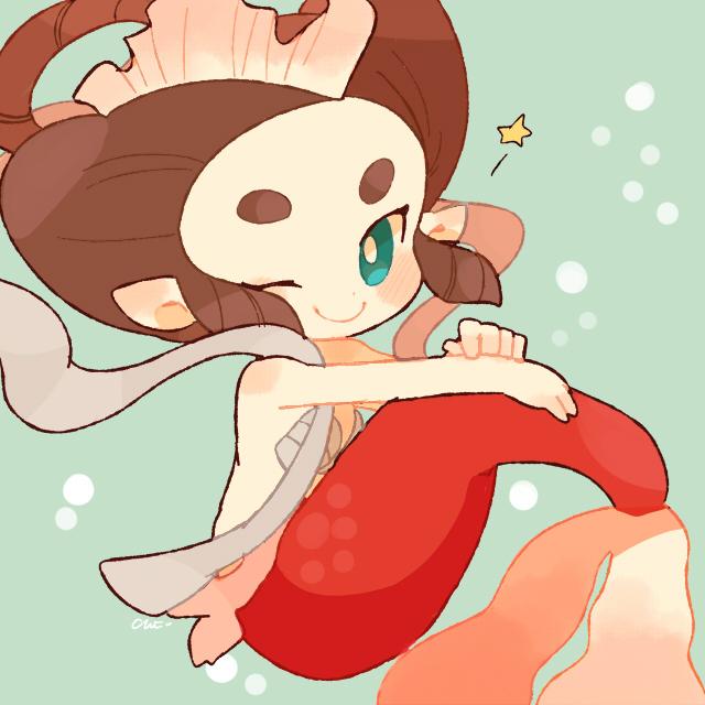 ningyo (youkai watch and 1 more) drawn by chiyoko_(oman1229)