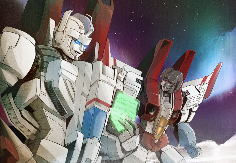 starscream and jetfire (transformers and 1 more) drawn by kagami_rei