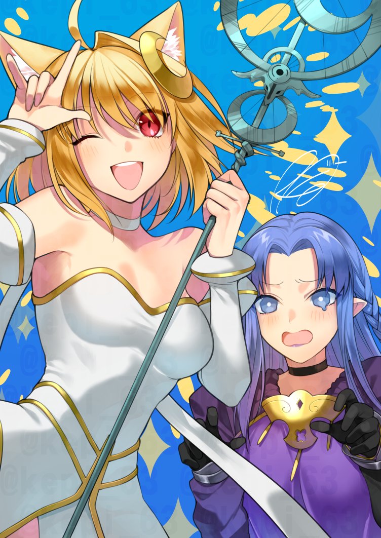 arcueid brunestud, medea, and phantas-moon (fate and 3 more) drawn by rkp