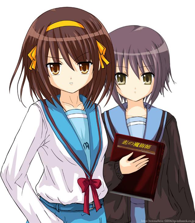 suzumiya haruhi and nagato yuki (suzumiya haruhi no yuuutsu)