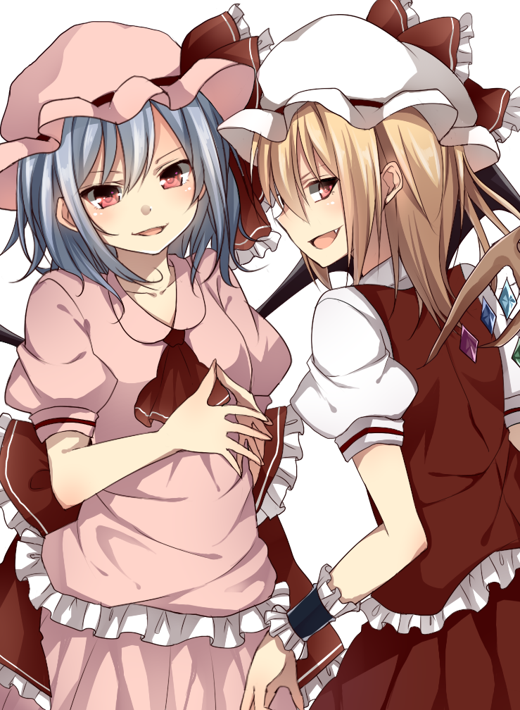 remilia scarlet and flandre scarlet (touhou) drawn by yamasuta