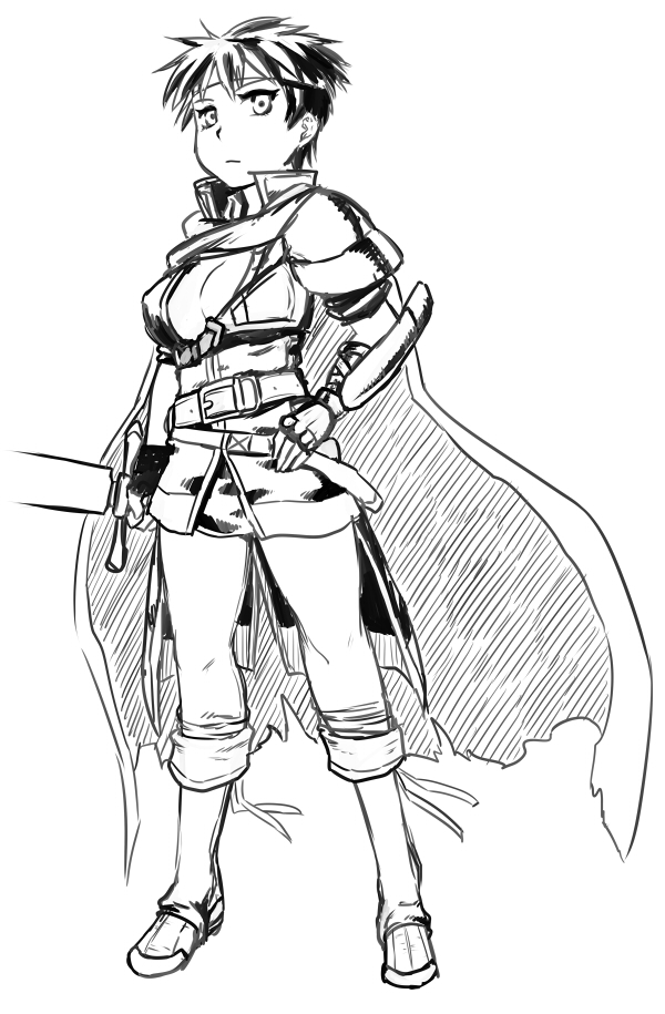 ike (fire emblem and 1 more) drawn by tsukudani_(coke-buta)