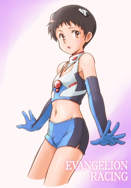 ikari shinji (neon genesis evangelion) drawn by ebi-rom
