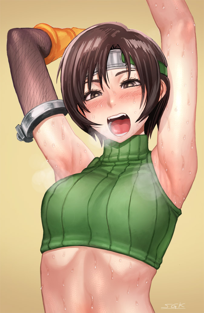 yuffie kisaragi (final fantasy and 1 more) drawn by sgk