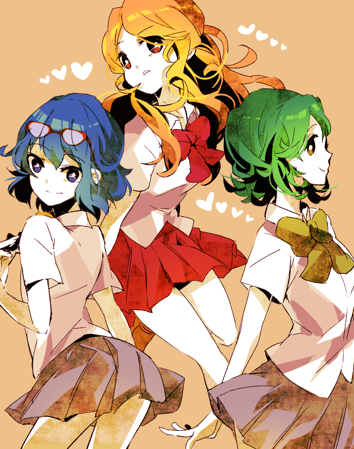 otonashi haruna, raimon natsumi, and kino aki (inazuma eleven) drawn by intrinsical