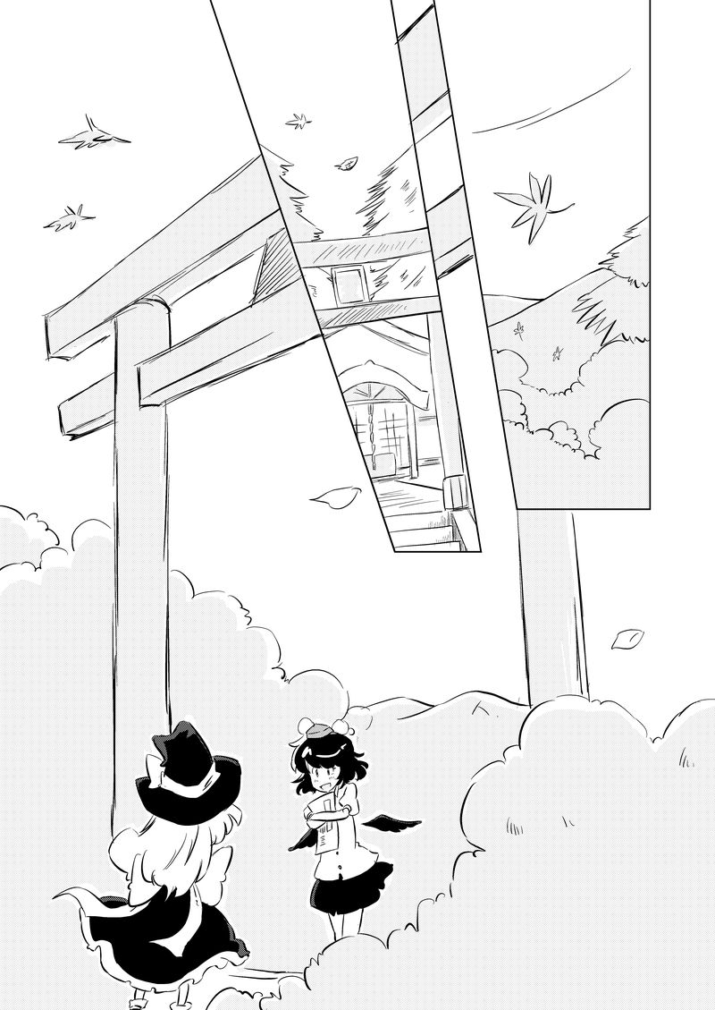 kirisame marisa and shameimaru aya (touhou) drawn by non_(z-art)