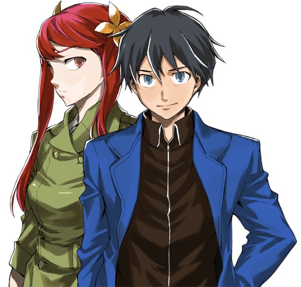 kurenai rin and hoshimiya eiji (big order) drawn by esuno_sakae