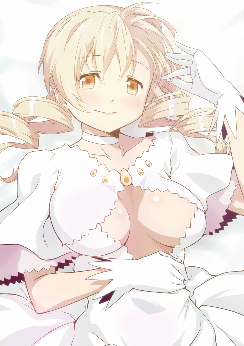 kaname madoka, tomoe mami, and ultimate madoka (mahou shoujo madoka magica) drawn by pride_chicken