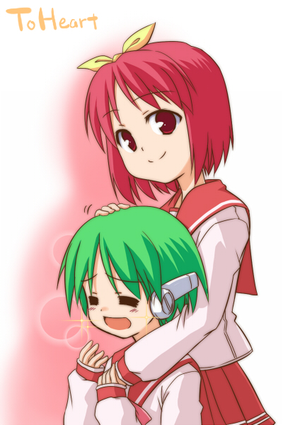multi and kamigishi akari (to heart) drawn by pesi