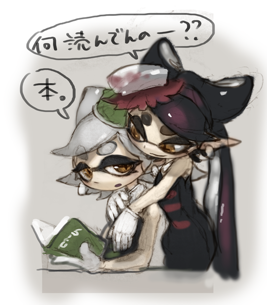 callie and marie (splatoon and 1 more) drawn by nootaragibe