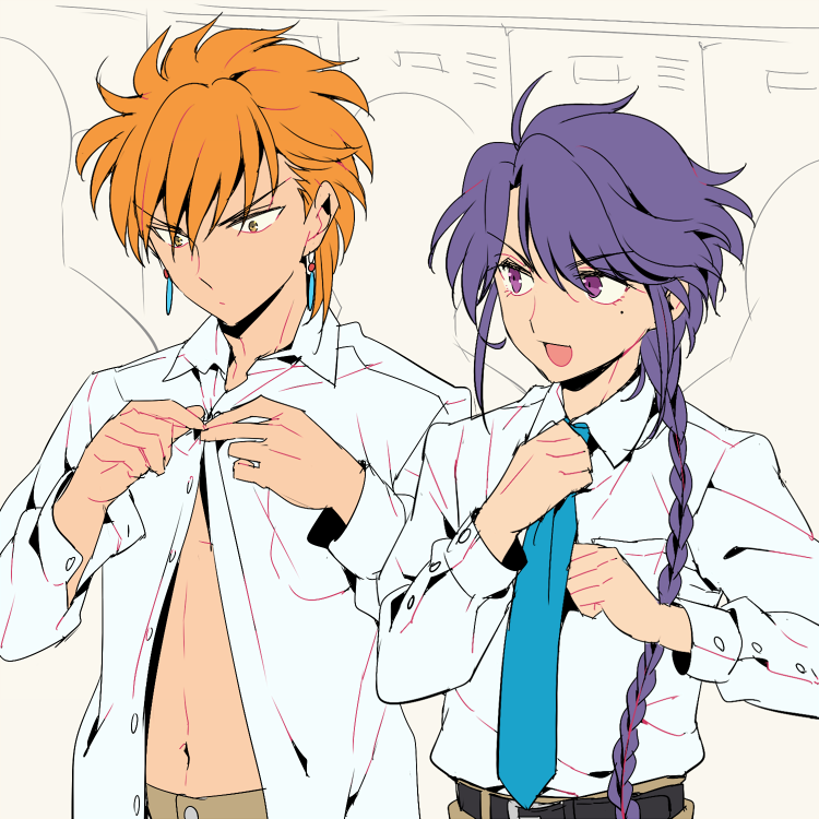 nuriko and tasuki (fushigi yuugi) drawn by tetsukuzu_tetsuko