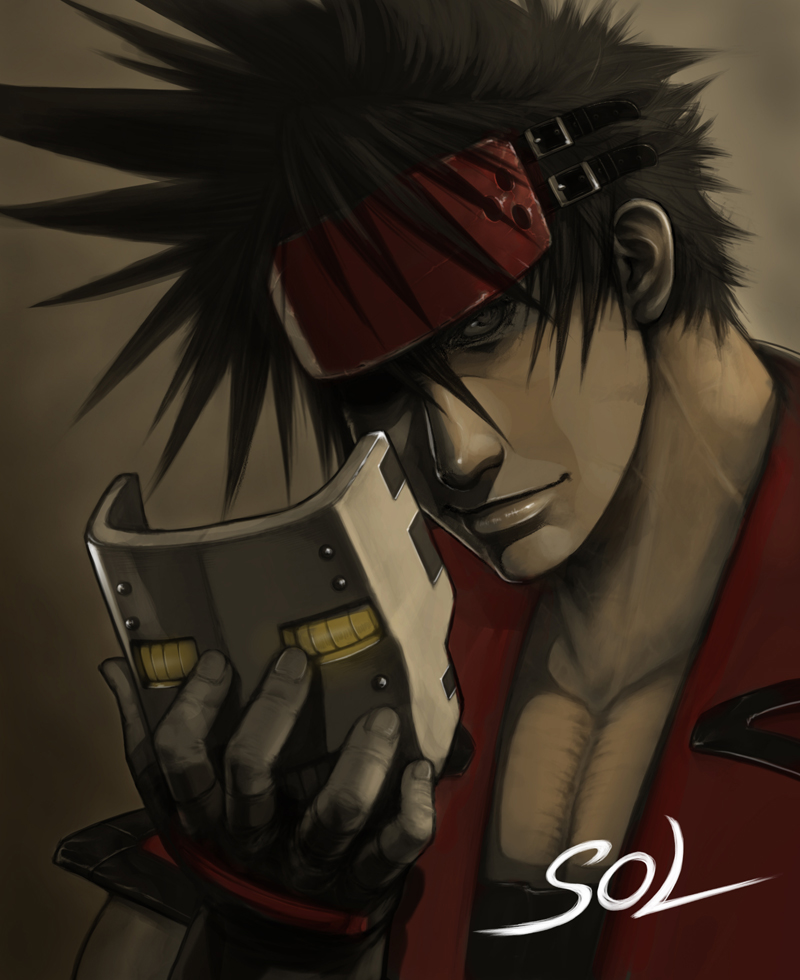 sol badguy and robo-ky (guilty gear) drawn by take9999
