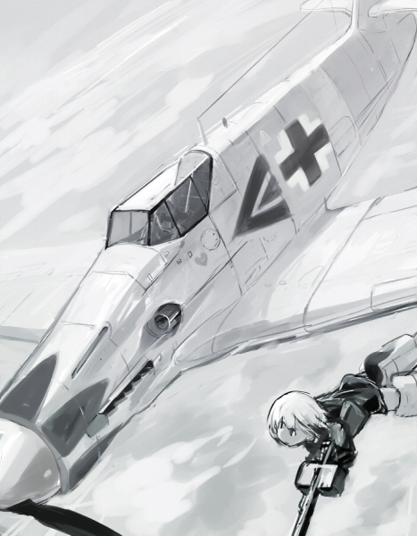 erica hartmann (world witches series and 1 more) drawn by shiraba_(sonomama_futene)