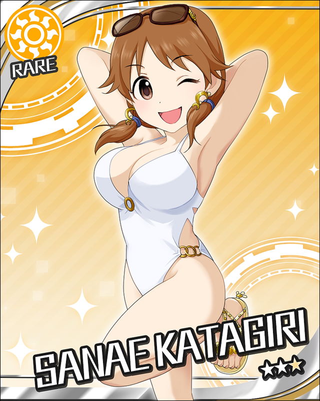 katagiri sanae (idolmaster and 1 more)