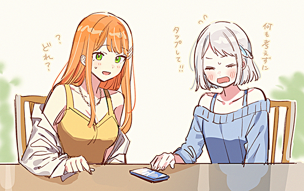 katsuragi lilja and shiun sumika (idolmaster and 1 more) drawn by momose_(oqo)