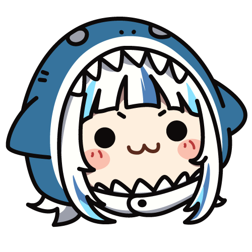 gawr gura and smol gura (hololive and 1 more) drawn by ausurachai