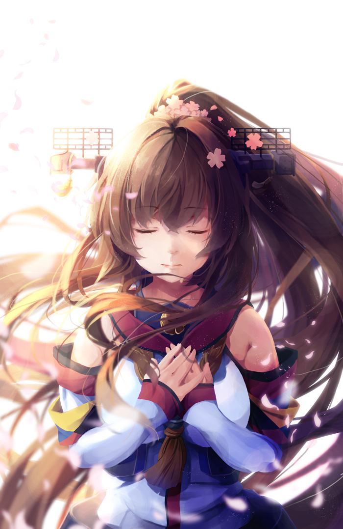 yamato (kantai collection) drawn by niichi_(komorebi-palette)