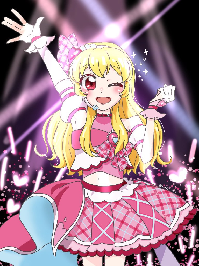 hoshimiya ichigo and cure idol (precure and 2 more) drawn by momiji_1107