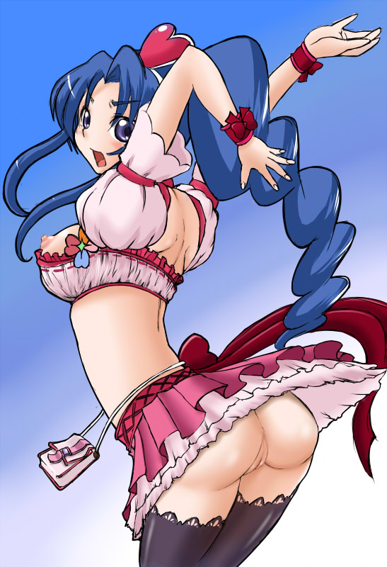 kawashima ami, cure berry, and kitamura eri (precure and 2 more) drawn by masakichi_(heppouku)