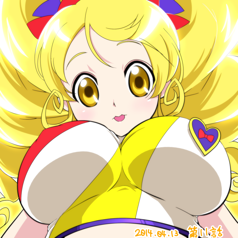 oomori yuuko and cure honey (precure and 1 more) drawn by yoshimune