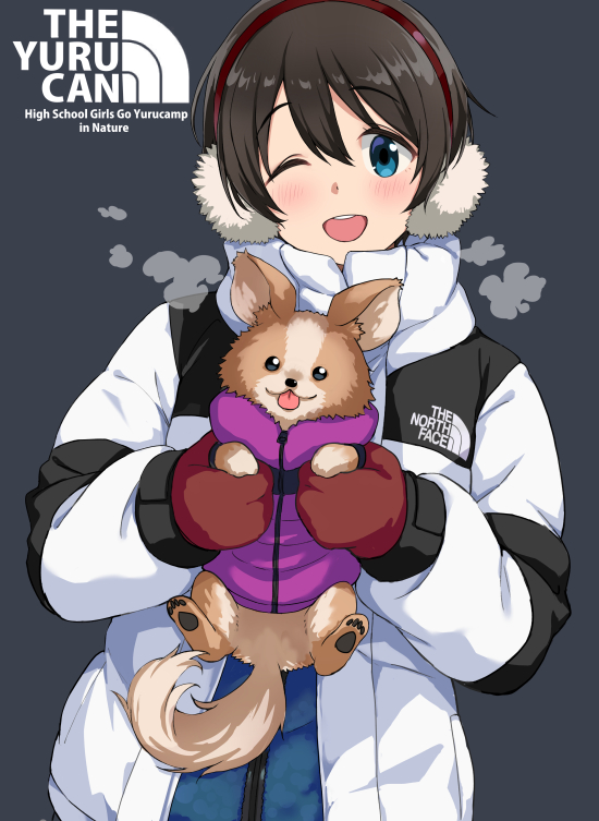 saitou ena and chikuwa (yurucamp and 1 more) drawn by mirai_denki