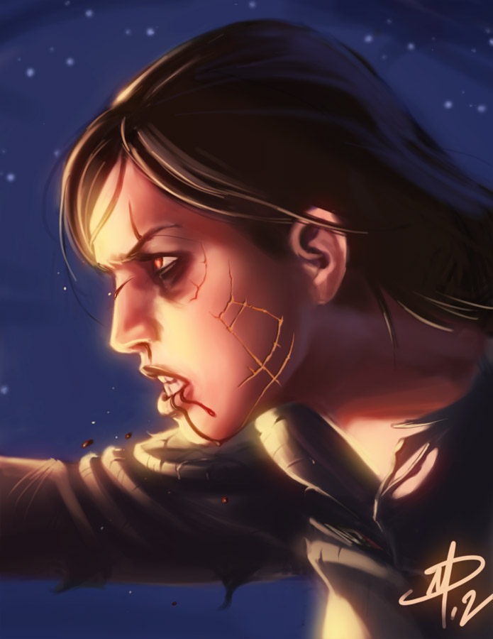 commander shepard (mass effect) drawn by polarityplus