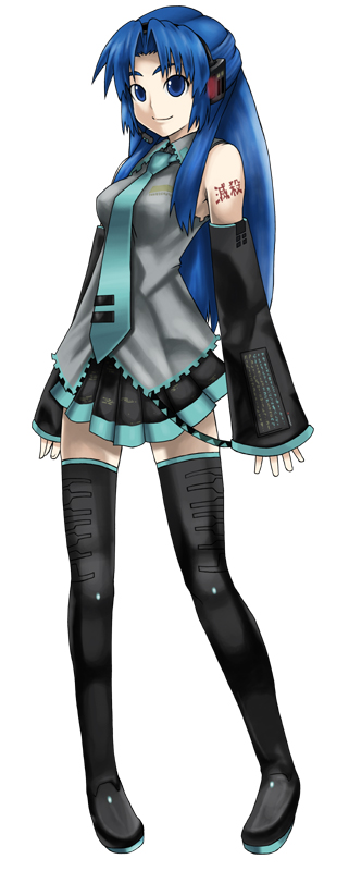 hatsune miku and asakura ryoko (vocaloid and 1 more)