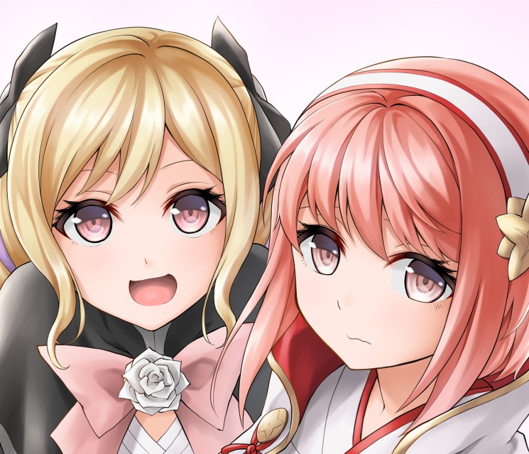 elise and sakura (fire emblem and 1 more) drawn by ten_(tenchan_man)