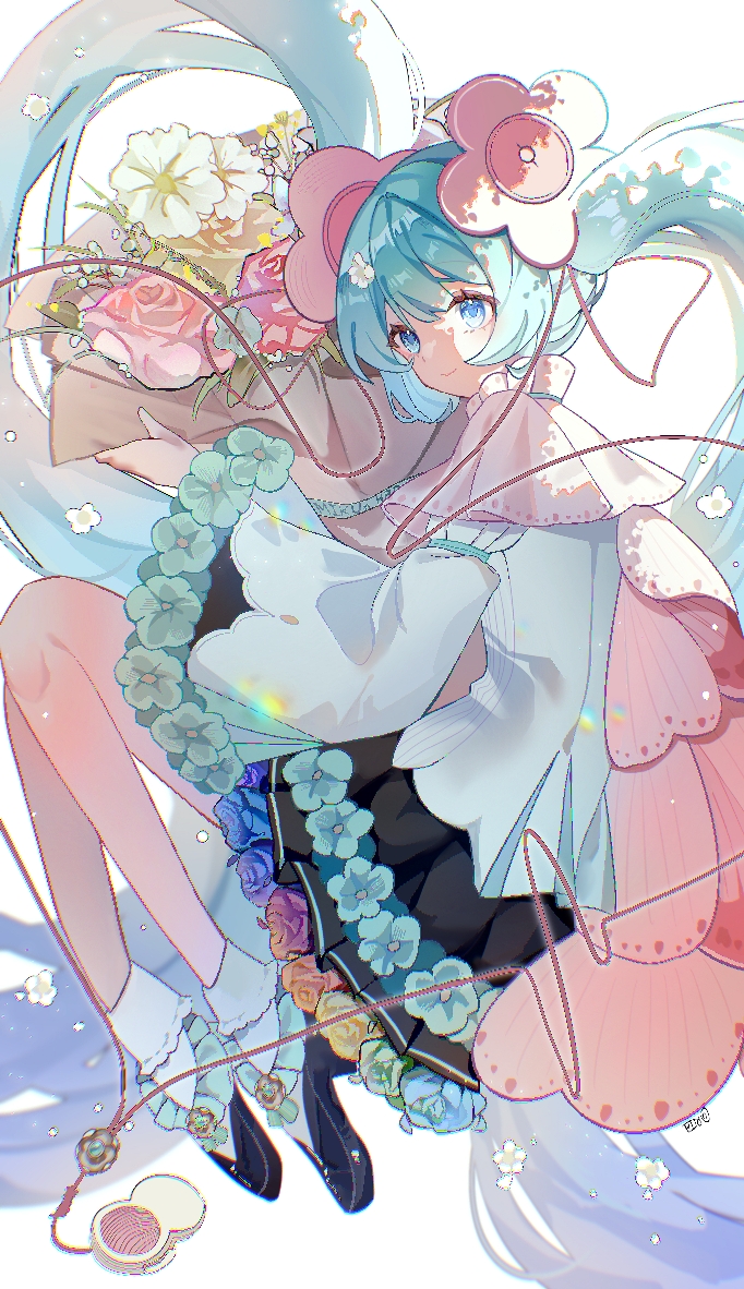 hatsune miku and magical mirai miku (vocaloid and 1 more) drawn by rita_rts
