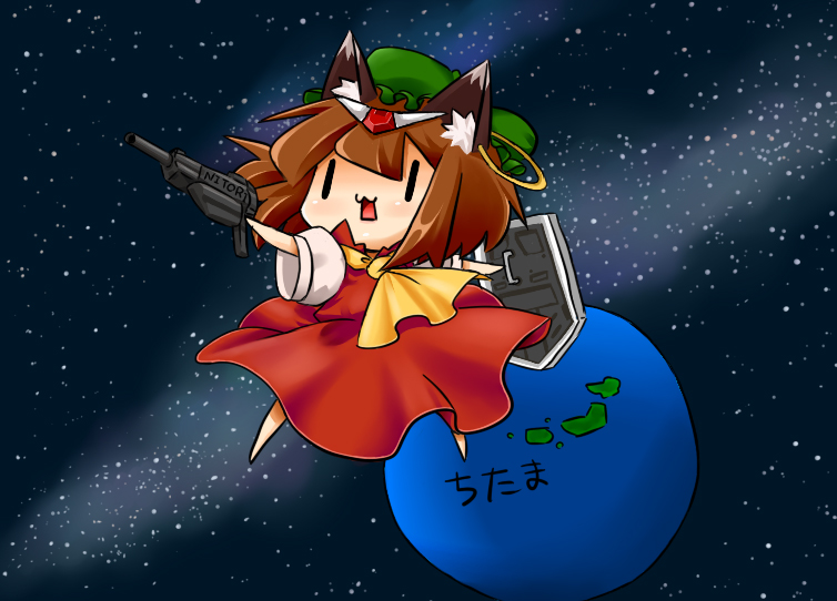 chen (touhou and 2 more) drawn by lilac_(p-f_easy) and watarun_(myzrmyzr)